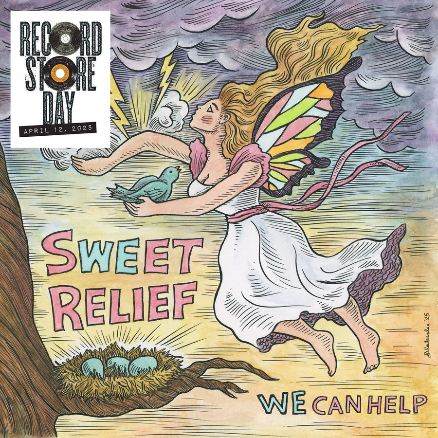 Various Artists - Sweet Relief - We Can Help - Baby blue and magenta coloured vinyl